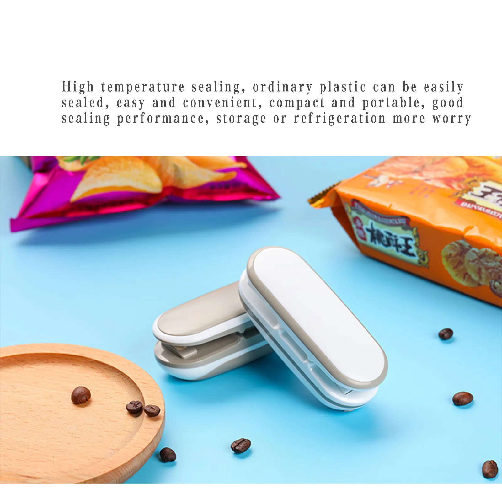 Mini Food Sealing Machine with Detachable Hook, Dual Function Handheld Kitchen Accessory
Mini Food Sealing Machine with Detachable Hook, Dual Function Handheld Kitchen Accessory