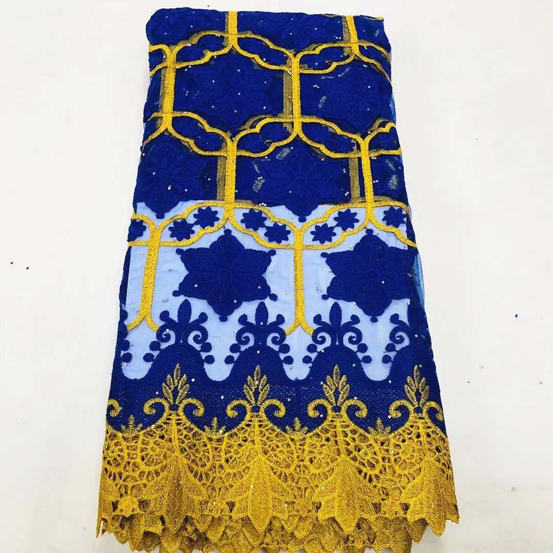 Blue New Swiss Voile Milk Silk Lace 5yards Embroidered Fabric Swiss Voile Lace In Switzerland Cotton Cord Guinean Dress M1004-5
Blue New Swiss Voile Milk Silk Lace 5yards Embroidered Fabric Swiss Voile Lace In Switzerland Cotton Cord Guinean Dress M1004-5