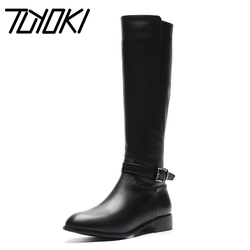 Tuyoki Women Winter Fur Flats Boots Genuine Leather Women's Shoes Fashion Zipper Keep Warm Knight Knee High Boots Size 34-42
Tuyoki Women Winter Fur Flats Boots Genuine Leather Women's Shoes Fashion Zipper Keep Warm Knight Knee High Boots Size 34-42