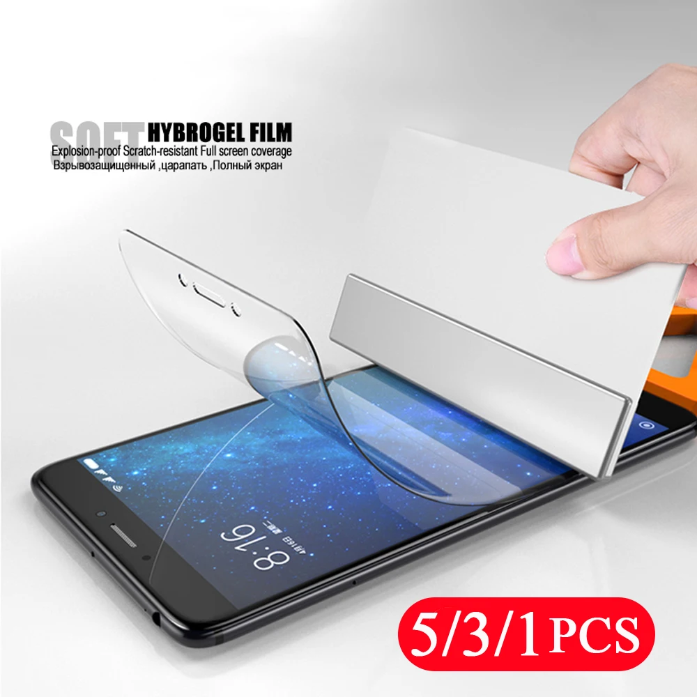 

5/3/1Pcs soft full cover protective for xiaomi mi Mix 2 2s 3 mi Max 2 3 screen protector hydrogel film smartphone Not Glass film