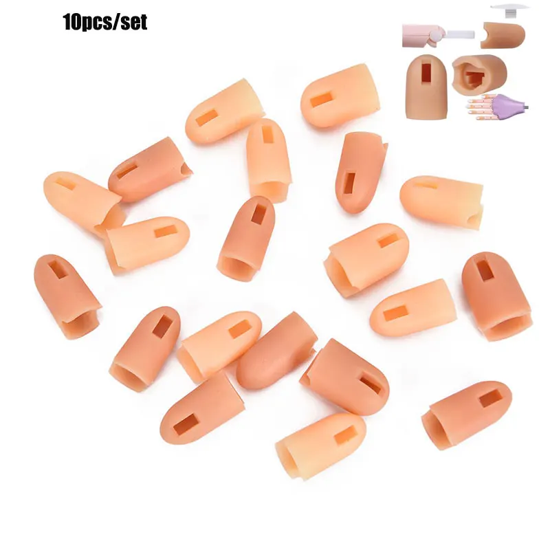 AACAR 10Pcs/Set Nail Art Practice Hand Silicone Finger Cover Fake Hand Replacement Finger Parts Skin Brown Colors Wholesale
AACAR 10Pcs/Set Nail Art Practice Hand Silicone Finger Cover Fake Hand Replacement Finger Parts Skin Brown Colors Wholesale