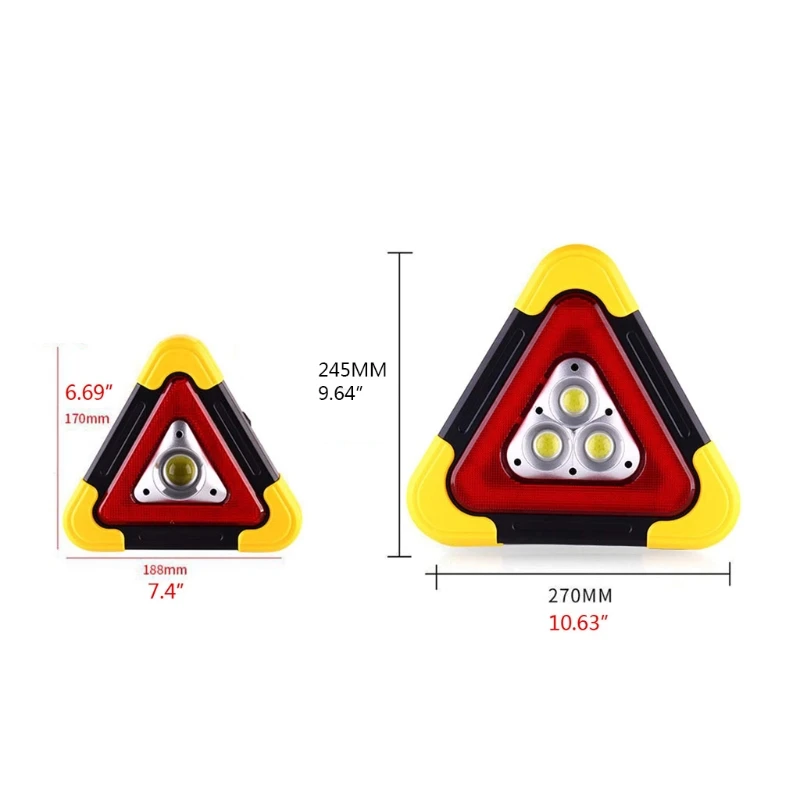 Multi Function Triangle Warning Sign Car LED Work light Road Safety Emergency Breakdown Alarm lamp , Flashing light on H9EB
Multi Function Triangle Warning Sign Car LED Work light Road Safety Emergency Breakdown Alarm lamp , Flashing light on H9EB