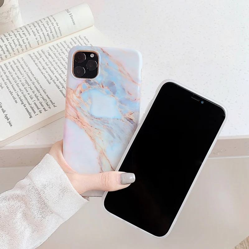 Kerzzil чехол для телефона с матовым мраморным камнем iPhone 6 6S 7 8 Plus мягкие силиконовые