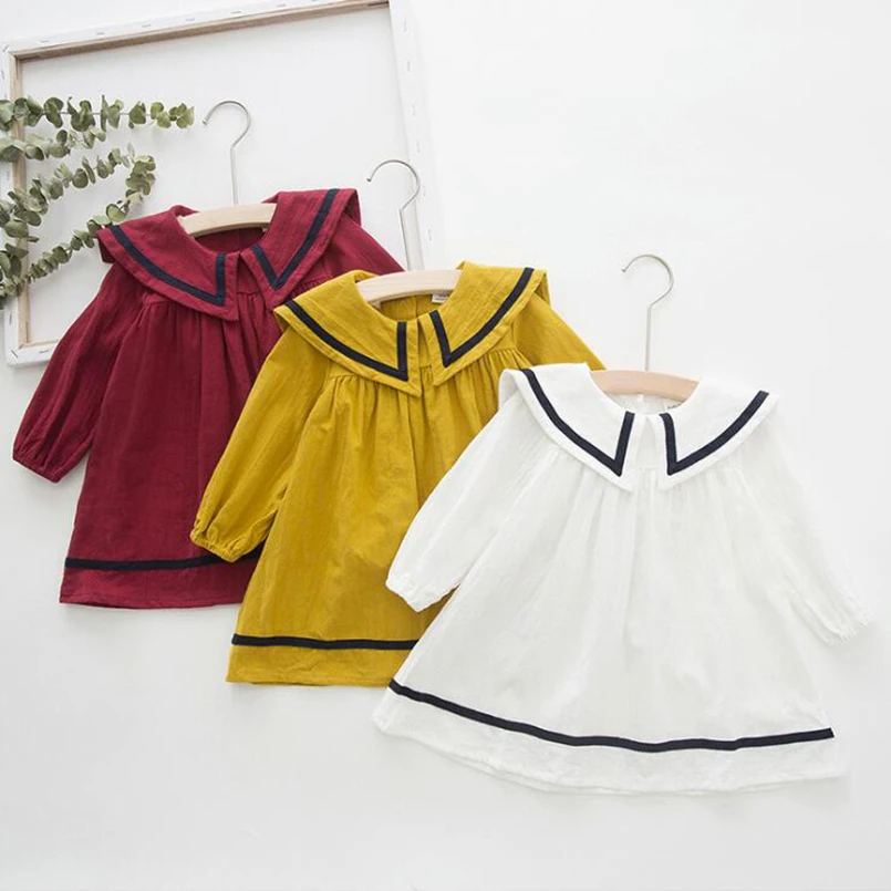 0-6Yrs Little girls dress autumn winter sailor style newborn kids dresses for girls costumes clothes toddler dresses vestidos
0-6Yrs Little girls dress autumn winter sailor style newborn kids dresses for girls costumes clothes toddler dresses vestidos