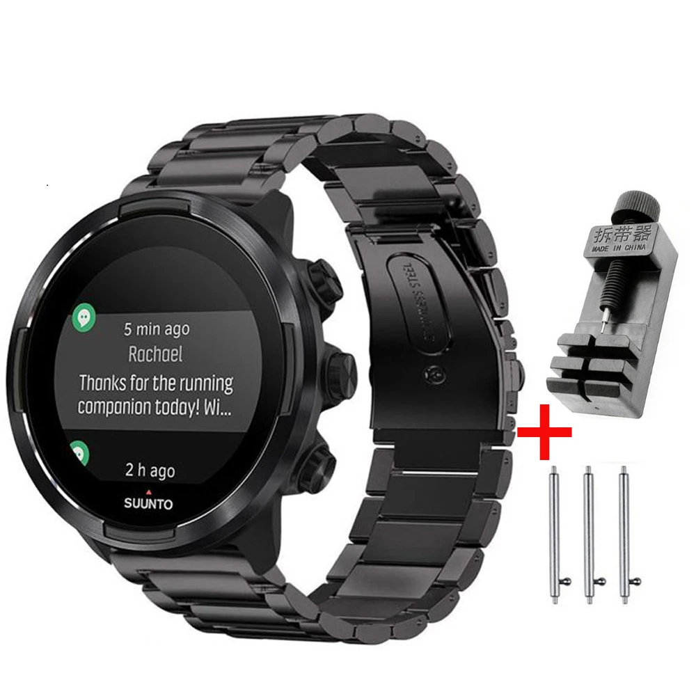 24MM Straps For Suunto 9 7 Baro/Suunto D5 Spartan Sport Wrist HR/Baro Smart Watch Band Stainless Steel Bracelets Metal Correa
24MM Straps For Suunto 9 7 Baro/Suunto D5 Spartan Sport Wrist HR/Baro Smart Watch Band Stainless Steel Bracelets Metal Correa