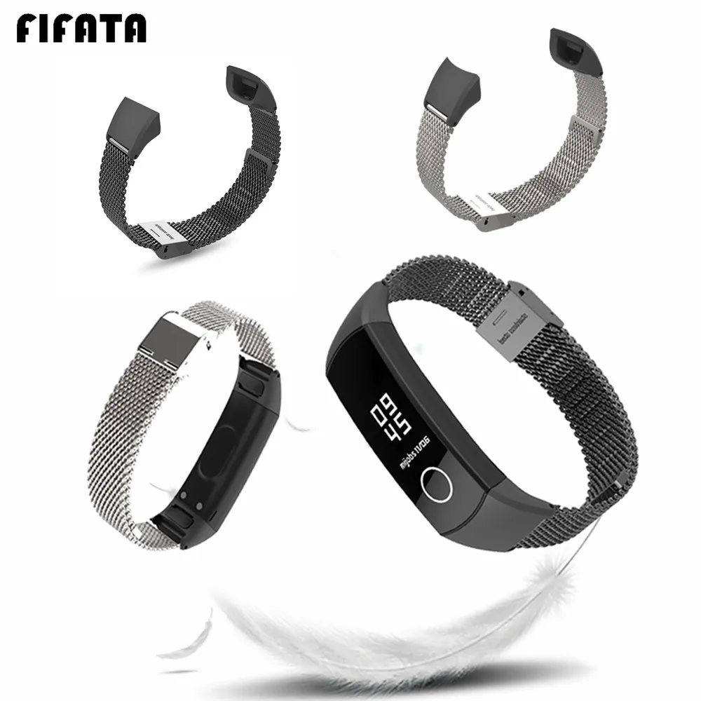 FIFATA Fashion Metal Wrist Strap For Huawei Honor band 4 Watchbands For Honor 5 Smart Watch Band Replacement Strap Accessories
FIFATA Fashion Metal Wrist Strap For Huawei Honor band 4 Watchbands For Honor 5 Smart Watch Band Replacement Strap Accessories