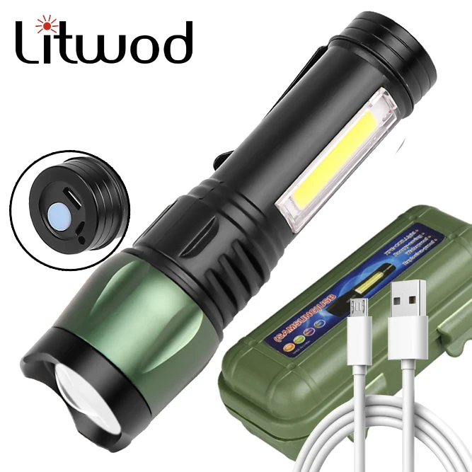 Mini LED Flashlight XP-G Q5 USB Rechargable Super Bright 3 Modes Built in Battery Torch Waterproof Portable COB Camping Light
Mini LED Flashlight XP-G Q5 USB Rechargable Super Bright 3 Modes Built in Battery Torch Waterproof Portable COB Camping Light