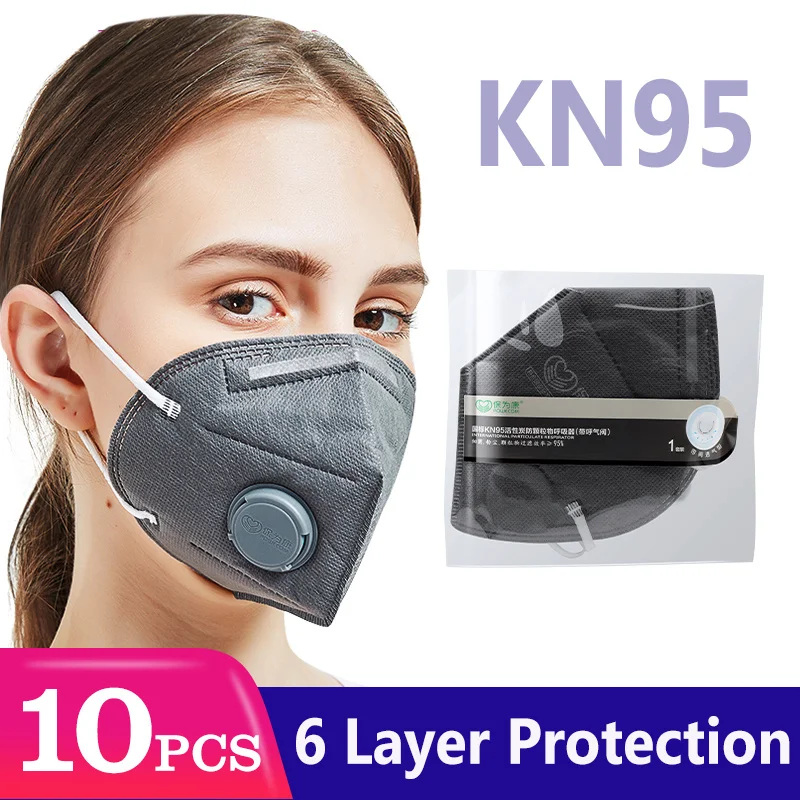 Защитная маска для лица Powecom ffp2mask KN95 с фильтром из активированного угля|Маски| |