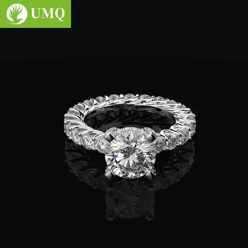 UMQ Luxury 100% 925 Sterling Silver Created Moissanite Gemstone Wedding Engagement Women Ring Fine Jewelry Gifts Wholesale
UMQ Luxury 100% 925 Sterling Silver Created Moissanite Gemstone Wedding Engagement Women Ring Fine Jewelry Gifts Wholesale