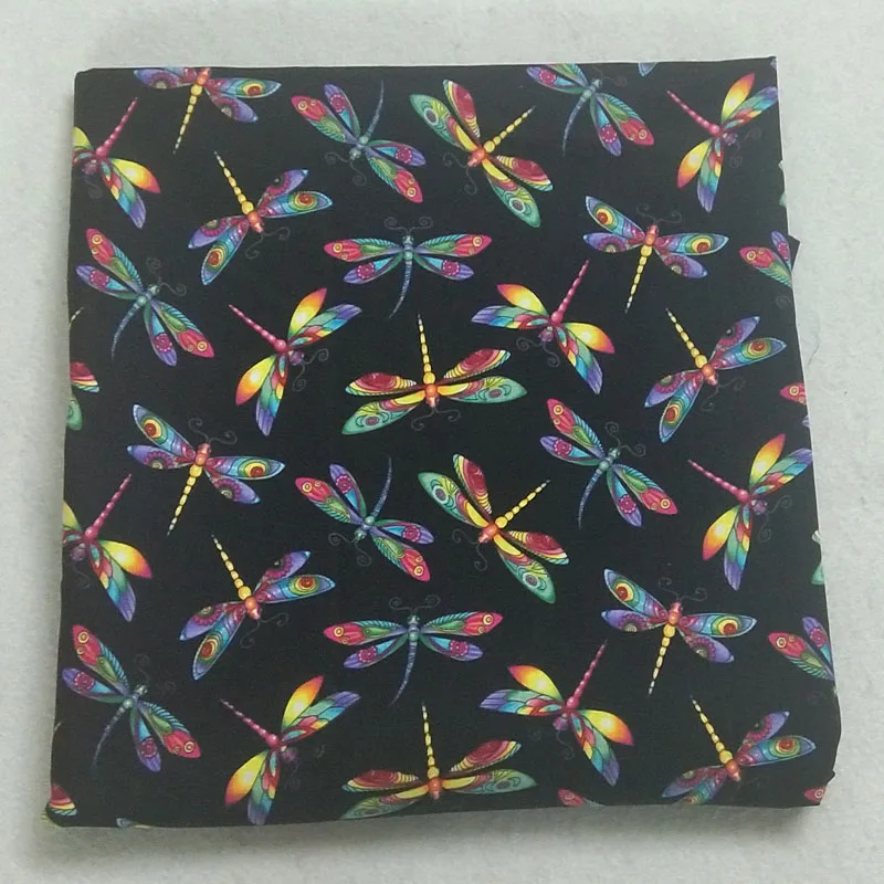 50x105cm Rainbow Colorful Dragonfly Printed Cotton Fabric Design SGB Fabric Patchwork for Cloth Dress Party Home Decor 
50x105cm Rainbow Colorful Dragonfly Printed Cotton Fabric Design SGB Fabric Patchwork for Cloth Dress Party Home Decor