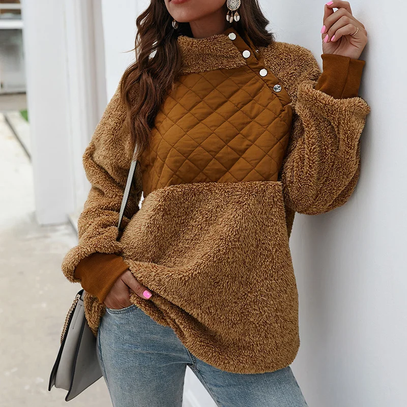 Women Hoodies Lamb Wool Sweatshirts 2021 Knitted Halter Tops Coats Ladies Winter Autumn Warm Pullovers
Women Hoodies Lamb Wool Sweatshirts 2021 Knitted Halter Tops Coats Ladies Winter Autumn Warm Pullovers