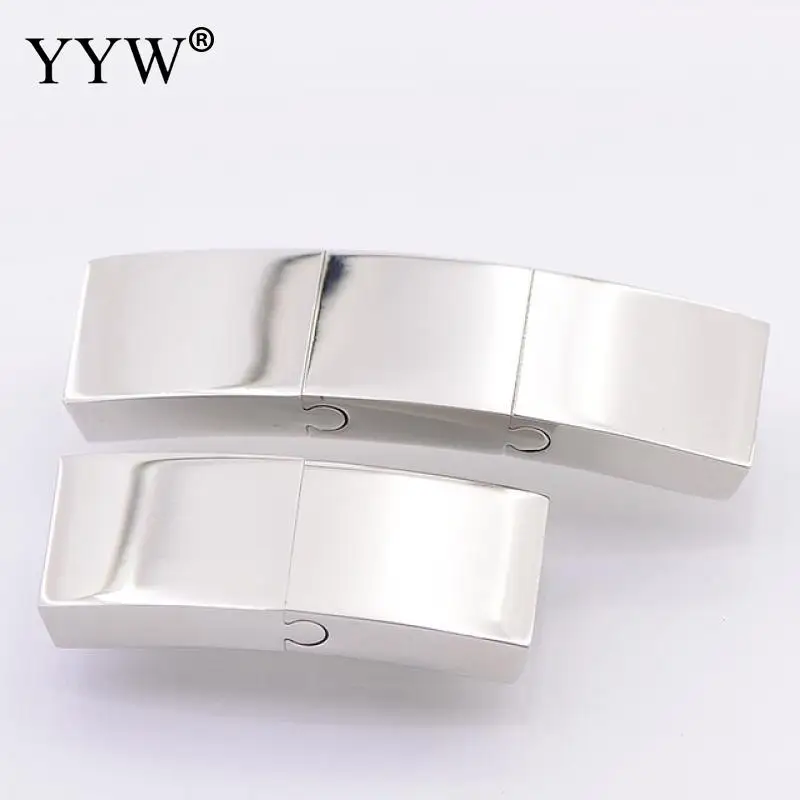 

1pcs Stainless Steel Clasps 10mm-12mm Buckles Jewelry Making Findings Clasp For DIY Bracelets Silver Color Plated Connector