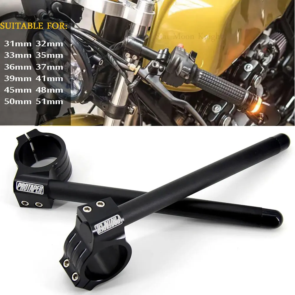 31MM 32MM 33MM 35MM 36MM 37MM 39MM 41MM 45MM 48MM 50MM 51MM PRO Riser High Clip Ons Handle Bar Fork Tube Lift Clip on Black Pair
31MM 32MM 33MM 35MM 36MM 37MM 39MM 41MM 45MM 48MM 50MM 51MM PRO Riser High Clip Ons Handle Bar Fork Tube Lift Clip on Black Pair