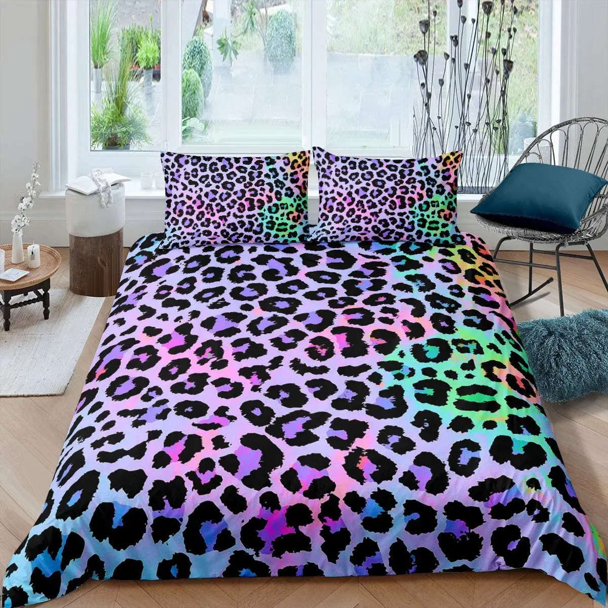 Women Cheetah Printed Bedding Set Full Colorful Leopard Printed Duvet Cover Set Africa Leopard Pattern Decorative for Girls,
Women Cheetah Printed Bedding Set Full Colorful Leopard Printed Duvet Cover Set Africa Leopard Pattern Decorative for Girls,