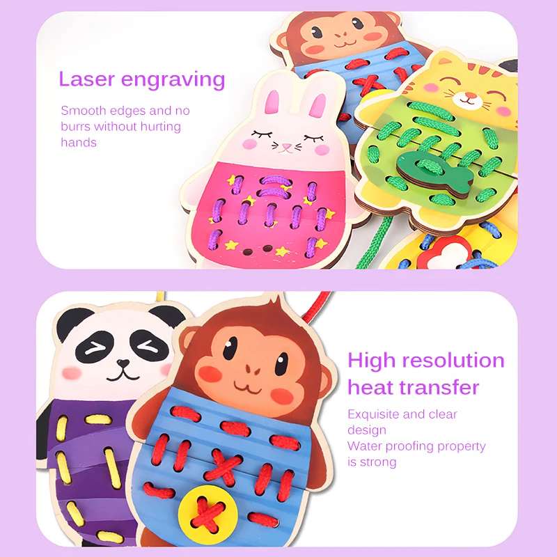 Animals Transportation String Threading Beads Wooden Lacing Interactive Interesting Hand-Eye Coordination Ability Animal Beads
Animals Transportation String Threading Beads Wooden Lacing Interactive Interesting Hand-Eye Coordination Ability Animal Beads
