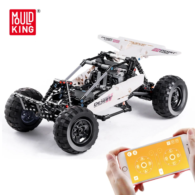 Mould King Technic Blocks Desert Racing Car Remote Control Building Block Assembling Adults RC Car Model Children Toys For Boy
Mould King Technic Blocks Desert Racing Car Remote Control Building Block Assembling Adults RC Car Model Children Toys For Boy