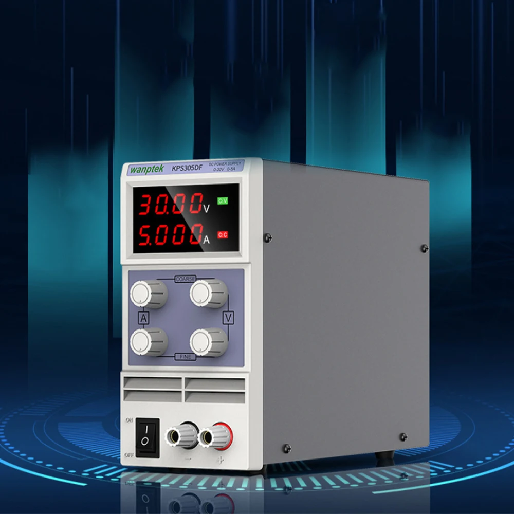 wanptek KPS305DF 4 Digits LED DC Power Supply 0-30V/0-5A 110V-230V 0.1V/0.001A Digital Adjustable
wanptek KPS305DF 4 Digits LED DC Power Supply 0-30V/0-5A 110V-230V 0.1V/0.001A Digital Adjustable