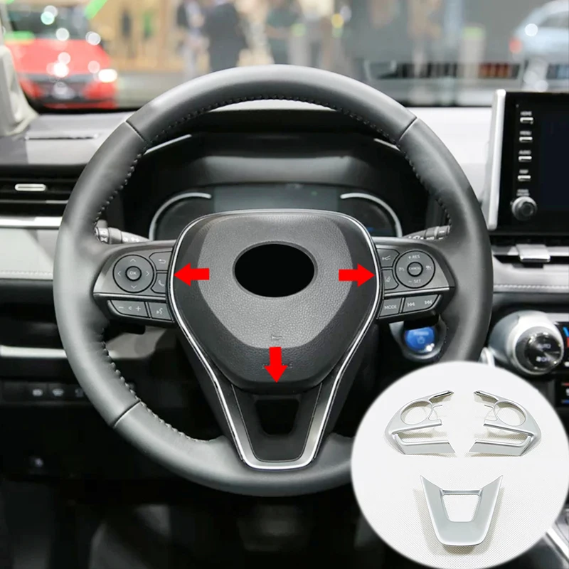 ABS Plastic Sticker For Toyota RAV4 2019 2020 Car Steering wheel frame Covers Button Trims Auto Interior Car styling accessorie
ABS Plastic Sticker For Toyota RAV4 2019 2020 Car Steering wheel frame Covers Button Trims Auto Interior Car styling accessorie