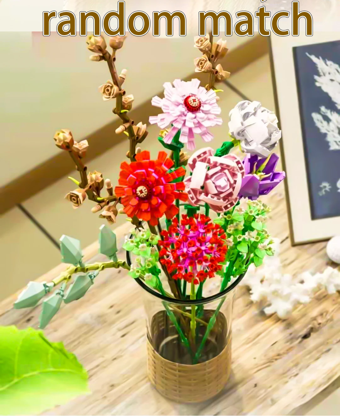 MOC Creator Flower Bouquet Building Blocks Set DIY Decoration Room Art Ornament Bricks Birthday Toys for Children Friends Gift
MOC Creator Flower Bouquet Building Blocks Set DIY Decoration Room Art Ornament Bricks Birthday Toys for Children Friends Gift