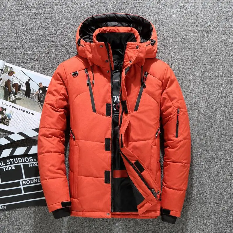 New High Quality Winter Warm Thicken Zipper Coats Men's Hooded Parkas Casual Male Slim Zipper Multi-Pockets Overcoat Jackets
New High Quality Winter Warm Thicken Zipper Coats Men's Hooded Parkas Casual Male Slim Zipper Multi-Pockets Overcoat Jackets