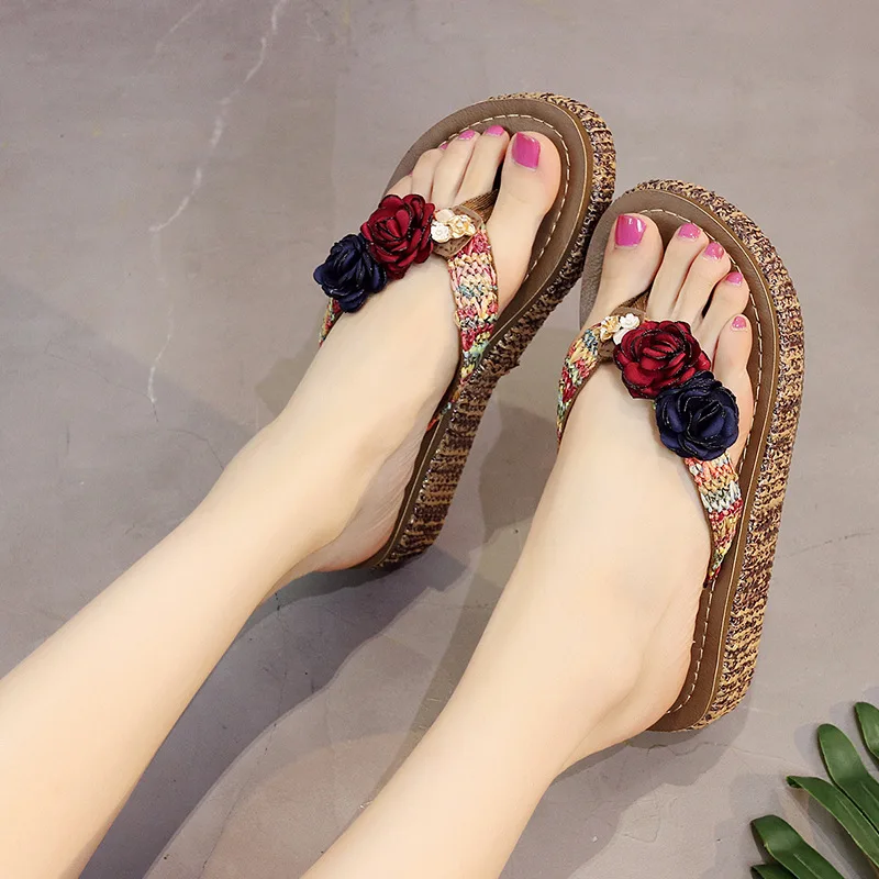 5cm High Heel Women's Flip-flops Thick Bottom Fashion Casual Slippers Ladies Beach Sandals Non-slip Slippery Heel Sandals Shoes
5cm High Heel Women's Flip-flops Thick Bottom Fashion Casual Slippers Ladies Beach Sandals Non-slip Slippery Heel Sandals Shoes