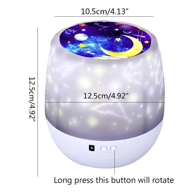 Creative Fun Starry Sky LED Projector Lamp Romantic Rotating Moon Starry Light Night Wedding Decoration Lamp Kids Gift high qual
Creative Fun Starry Sky LED Projector Lamp Romantic Rotating Moon Starry Light Night Wedding Decoration Lamp Kids Gift high qual