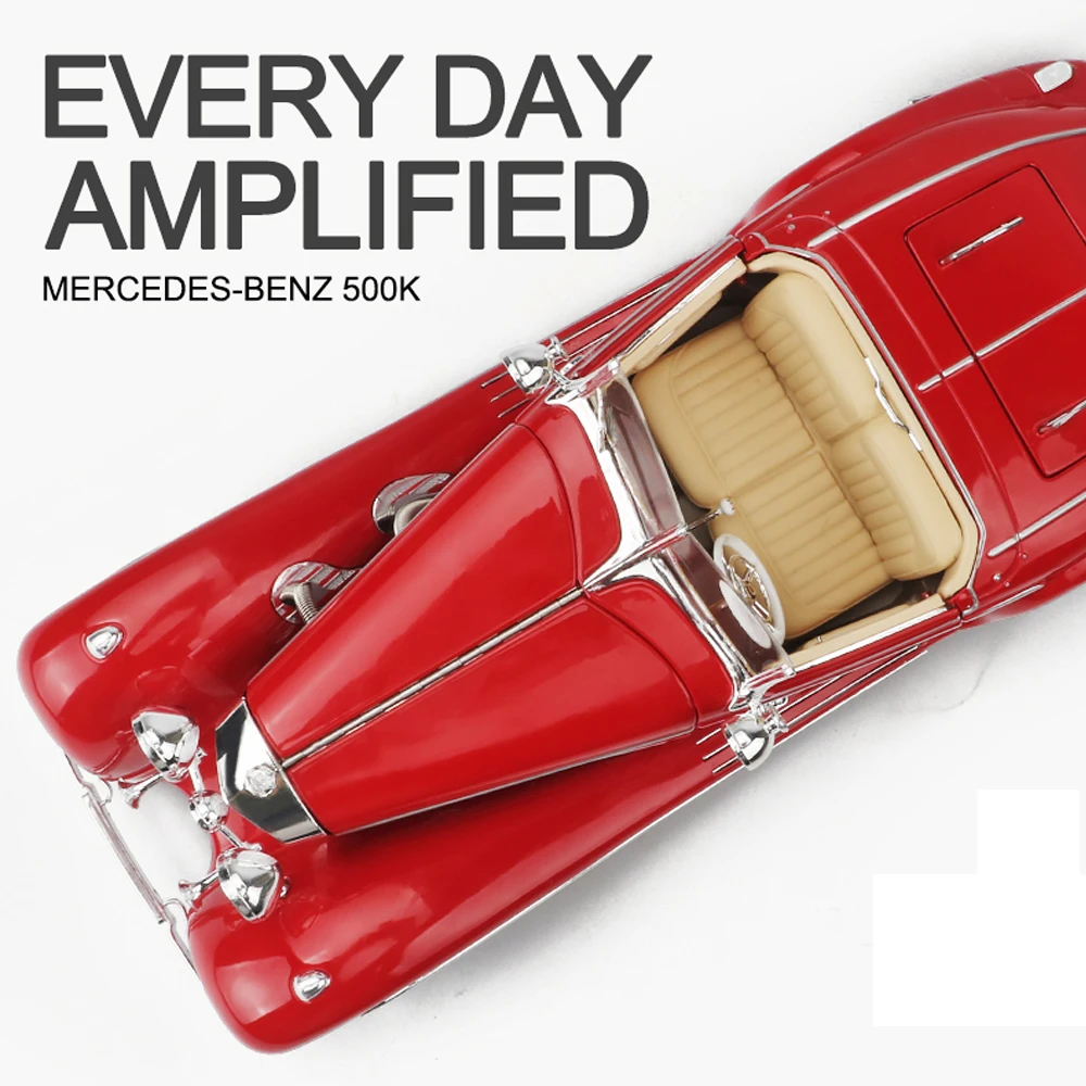 1pcs 1:18 classic car model For Benz 500K retro alloy simulation car model accessories Adult Collection
1pcs 1:18 classic car model For Benz 500K retro alloy simulation car model accessories Adult Collection