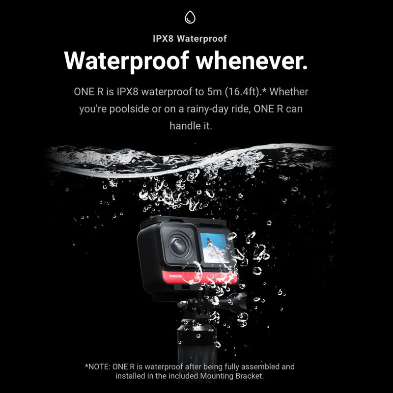 Insta360 ONE R Sports Action Camera 5.7K 360 4K Wide Angle Waterproof Video Camera invisible Selfie Stick Storage Case Bag
Insta360 ONE R Sports Action Camera 5.7K 360 4K Wide Angle Waterproof Video Camera invisible Selfie Stick Storage Case Bag