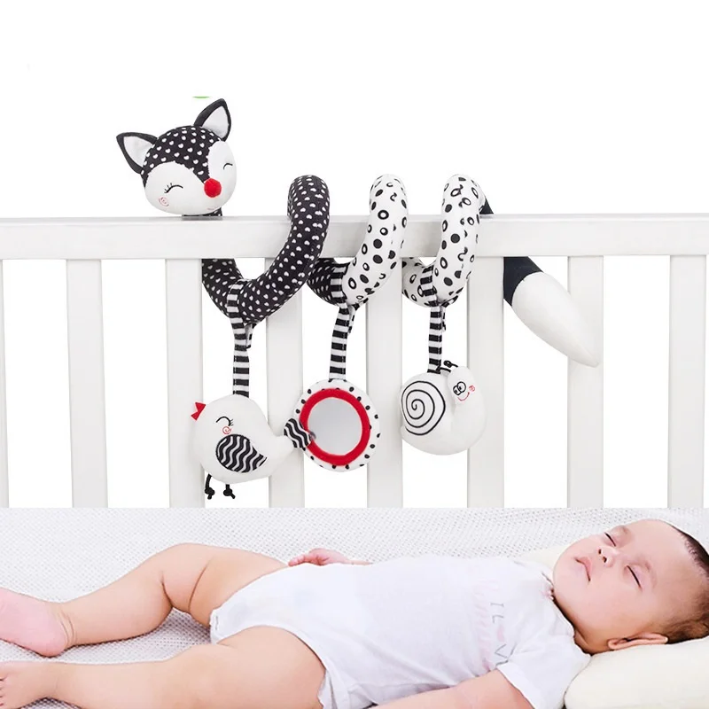 

Детские игрушки 0-12 месяцев, музыка, искусственная спираль, детские животные, сенсорная развивающая игрушка для детской кроватки