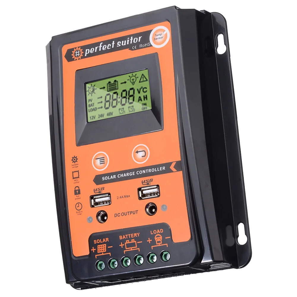 Charge controller 12V 24V 30A 50A MPPT Solar Charge Controller Solar Panel Battery Regulator Dual USB LCD Display
Charge controller 12V 24V 30A 50A MPPT Solar Charge Controller Solar Panel Battery Regulator Dual USB LCD Display