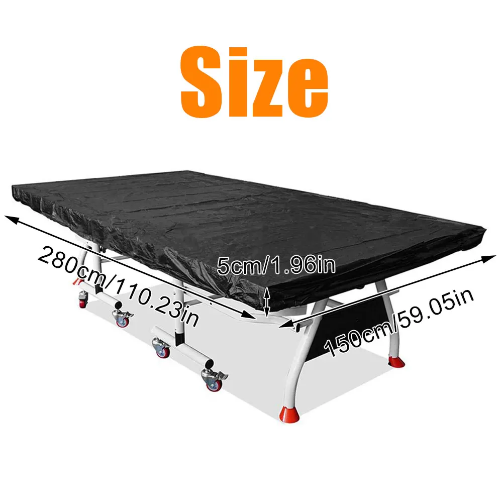 Pings Pong Table Cover Storage Cover Black Waterproof Anti-Dust Protection Table Tennis Sheet Furniture Case 280*150*5cm
Pings Pong Table Cover Storage Cover Black Waterproof Anti-Dust Protection Table Tennis Sheet Furniture Case 280*150*5cm