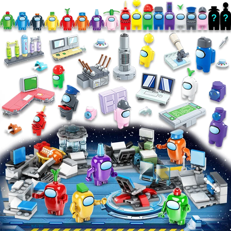 Single Sale Set Amongingly Us Hot Game Mini Building Blocks Cartoon Figures Christmas Gift Cute Red Small Toys For Children
Single Sale Set Amongingly Us Hot Game Mini Building Blocks Cartoon Figures Christmas Gift Cute Red Small Toys For Children