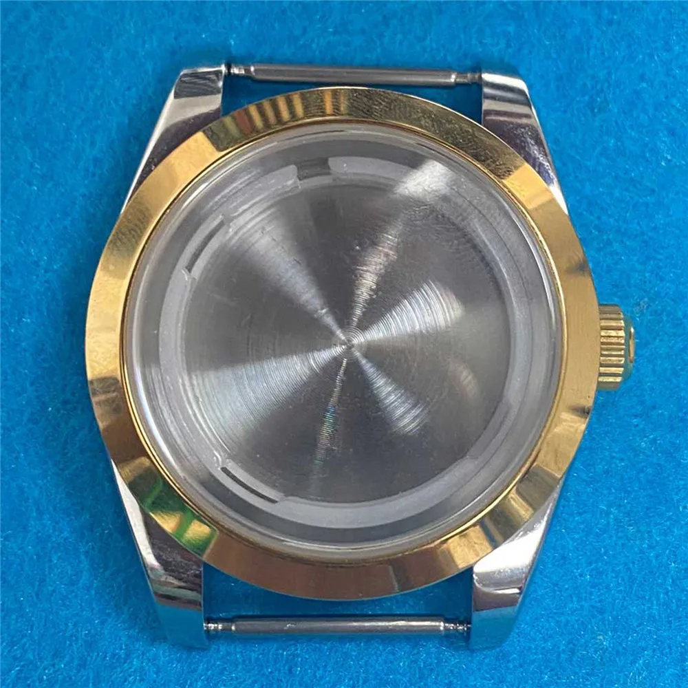 

39MM Watch Case for 8215/8200/821A for Mingzhu 2813/3804 Watch Movement Polished Stainless Steel Case Sapphire Glass Back Cover