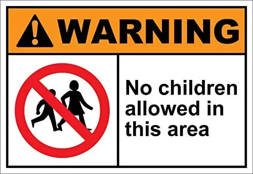 Metal Sign Great Aluminum Tin Sign No Children Area Warning Room Plaque Sign for & Indoor Metal Sign 8X12 Inches
Metal Sign Great Aluminum Tin Sign No Children Area Warning Room Plaque Sign for & Indoor Metal Sign 8X12 Inches