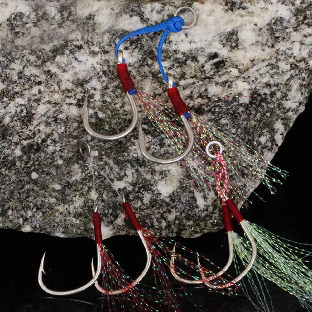 1/3 Pair Assist Hook Jigging Fishjig Double Pair Barbed Assist High-Carbon Steel Fishing Hooks Jig Fishing Tackle Accessories
1/3 Pair Assist Hook Jigging Fishjig Double Pair Barbed Assist High-Carbon Steel Fishing Hooks Jig Fishing Tackle Accessories