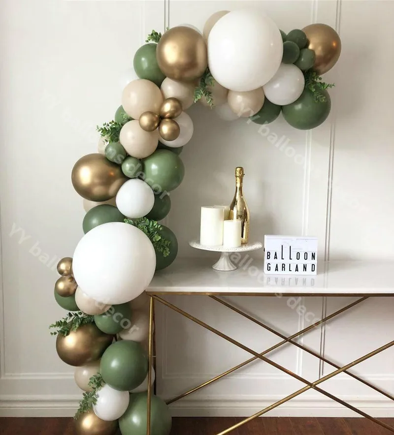 DIY Balloon Garland Arch Kit Chrome Gold Latex Avocado Green Retro Balloon Birthday Party Decorations Kids Baby Shower Supplies
DIY Balloon Garland Arch Kit Chrome Gold Latex Avocado Green Retro Balloon Birthday Party Decorations Kids Baby Shower Supplies