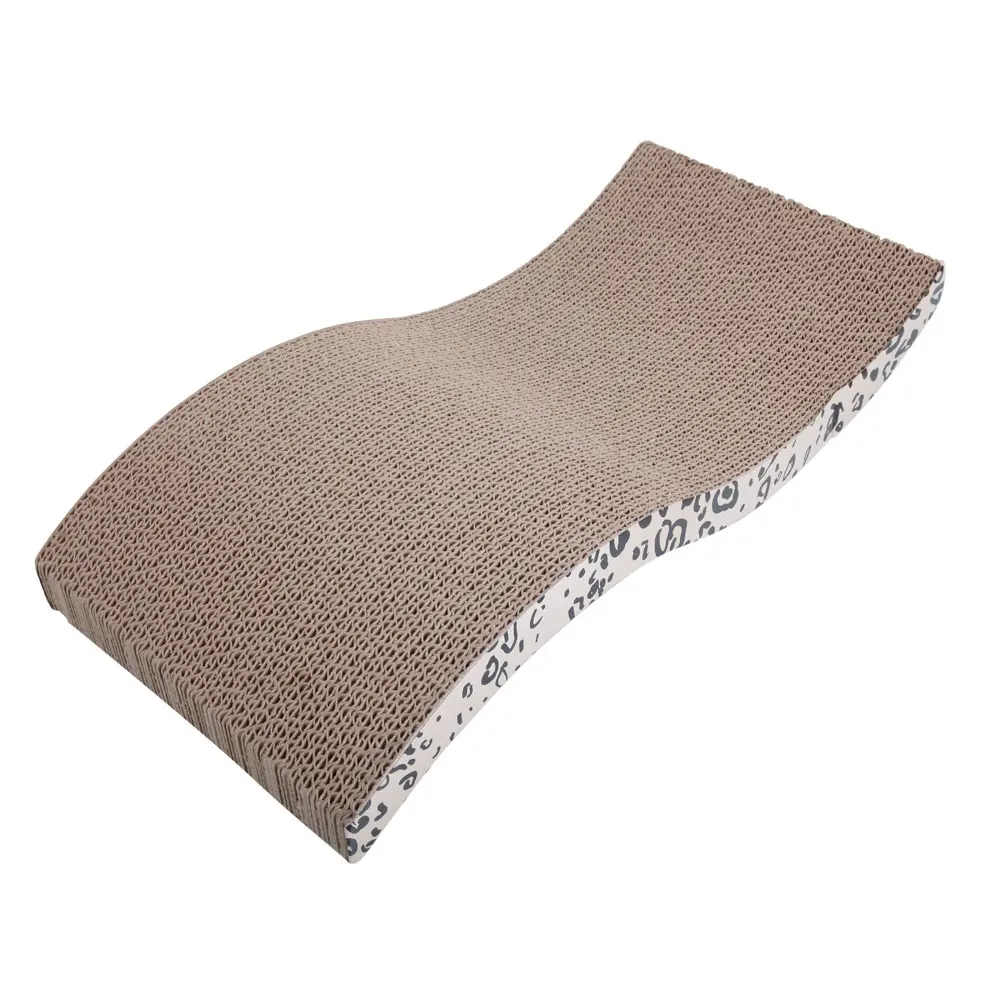 Cool S-style Harden Corrugated Paper Pet Cat Toy Cat Claw-grinding Plate with Catnip Leopard Print P 
Cool S-style Harden Corrugated Paper Pet Cat Toy Cat Claw-grinding Plate with Catnip Leopard Print P
