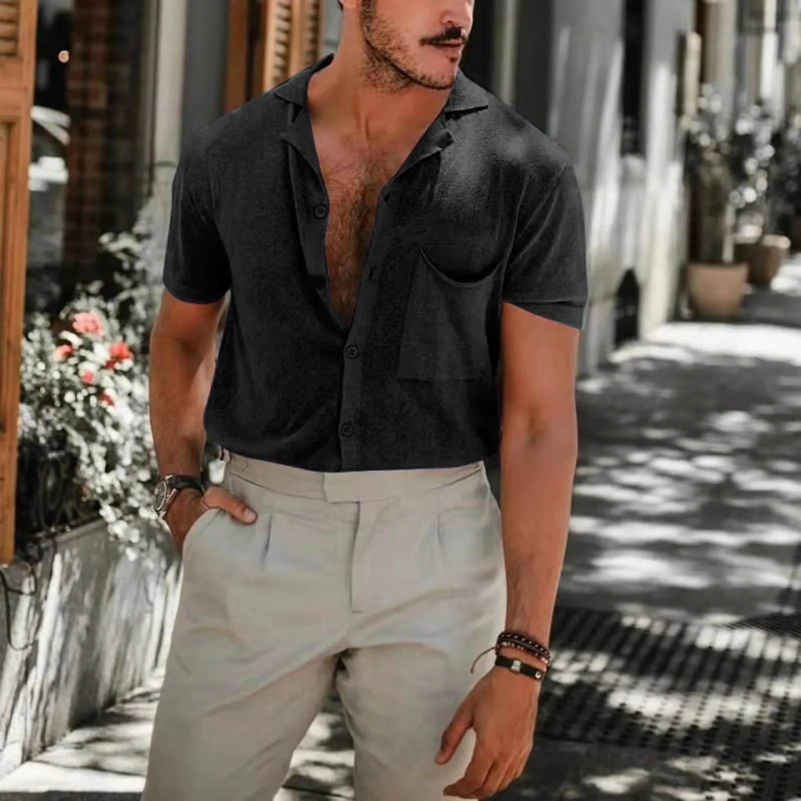 Shirt Men Casual Simple Linen And Cotton Short Sleeved Buttons Up Streetwear Cool Shirt Loose Streetwear Male Shirts For Men Top
Shirt Men Casual Simple Linen And Cotton Short Sleeved Buttons Up Streetwear Cool Shirt Loose Streetwear Male Shirts For Men Top