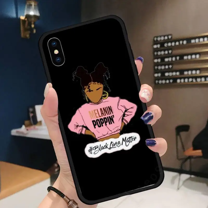 Afro Black Girl Magic Queen Melanin Poppin Phone Case for iPhone 11 12 pro XS MAX 8 7 6 6S Plus X 5S SE 2020 XR
Afro Black Girl Magic Queen Melanin Poppin Phone Case for iPhone 11 12 pro XS MAX 8 7 6 6S Plus X 5S SE 2020 XR