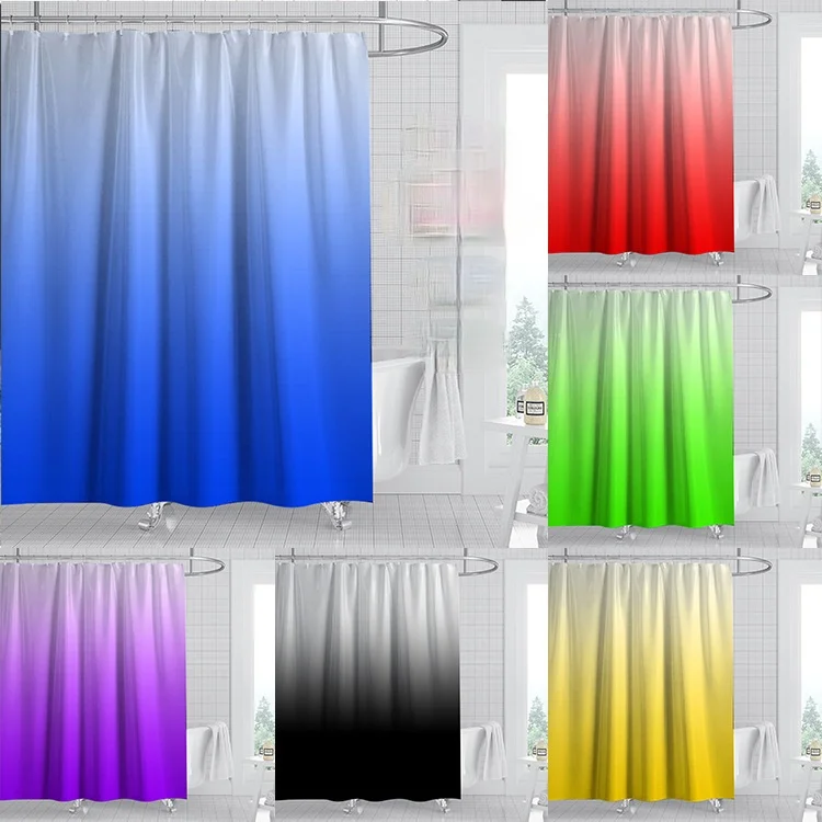 2021 New Modern Pure Color Gradient Waterproof Shower Curtain Perforated Printing Bathroom Curtain Shower Curtains Curtains
2021 New Modern Pure Color Gradient Waterproof Shower Curtain Perforated Printing Bathroom Curtain Shower Curtains Curtains