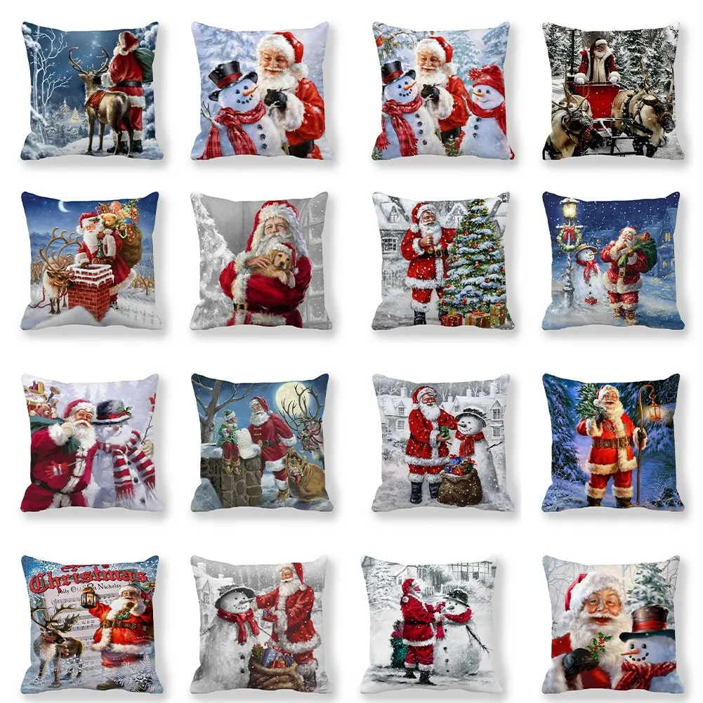 45x45cm Christmas Santa Cushion Cover Pillow Case Cotton Linen Xmas Navidad Home Sofa Throw Decor Home Textile Cushion Cover
45x45cm Christmas Santa Cushion Cover Pillow Case Cotton Linen Xmas Navidad Home Sofa Throw Decor Home Textile Cushion Cover
