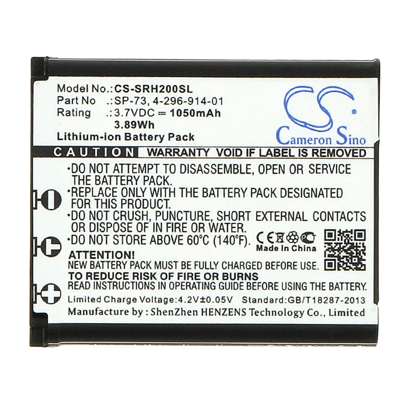 Bluetooth Speaker Battery CS-SRH200SL For Sony SRS-BTS50 WH-1000XM2 Replacement Li-ion Batteries Bateria Musical AKKU 1050mAh
Bluetooth Speaker Battery CS-SRH200SL For Sony SRS-BTS50 WH-1000XM2 Replacement Li-ion Batteries Bateria Musical AKKU 1050mAh
