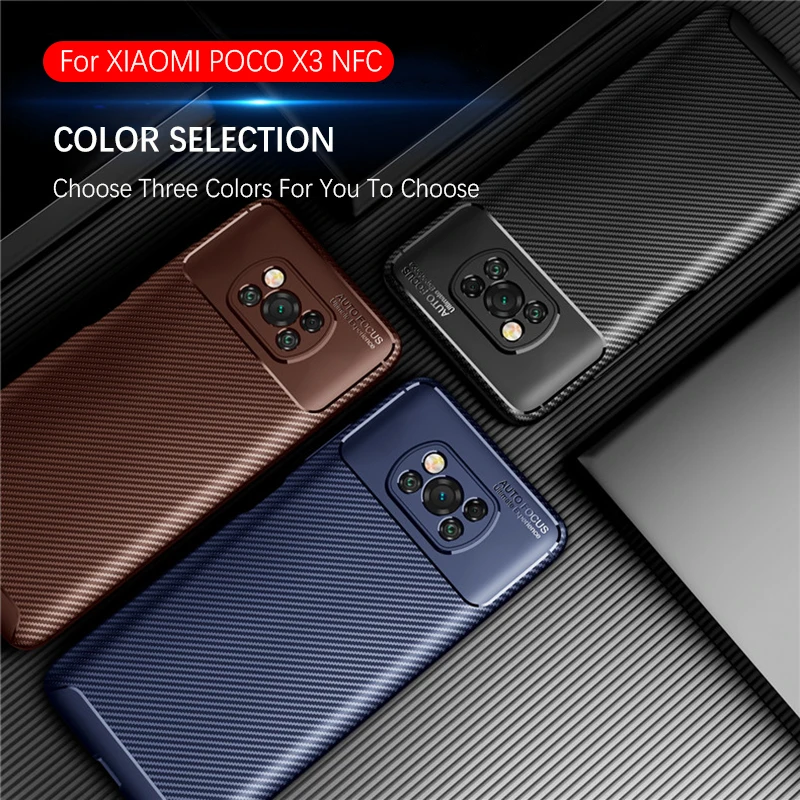 Phone Case For Xiaomi Mi POCO X3 NFC Carbon Fibre Soft TPU Cover For Xiaomi Mi POCO X3 Pro X 3 NFC 2020 Lens Protection Cases
Phone Case For Xiaomi Mi POCO X3 NFC Carbon Fibre Soft TPU Cover For Xiaomi Mi POCO X3 Pro X 3 NFC 2020 Lens Protection Cases