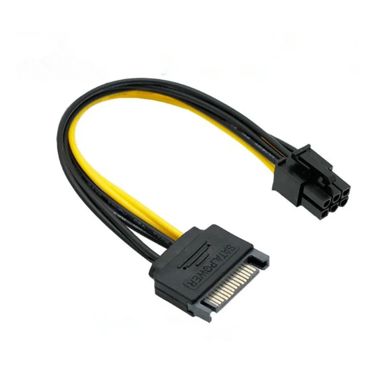 1pcs PCI-E Express Power Cable PSU Power Supply Sata To 6 Pin ATX 18AWG Adapter Riser for Bitcoin Miner
1pcs PCI-E Express Power Cable PSU Power Supply Sata To 6 Pin ATX 18AWG Adapter Riser for Bitcoin Miner