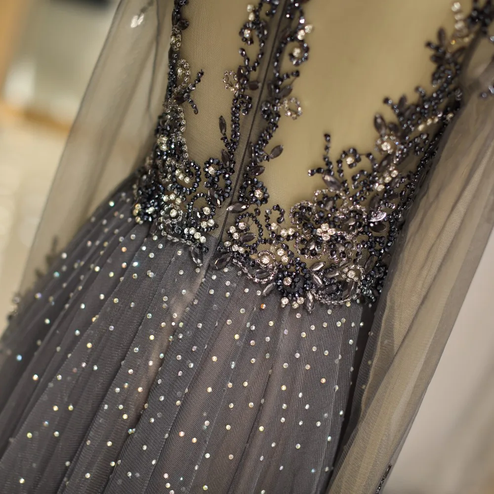 Elegant Evening Dress Long Sleeve Luxury Beaded Long Fomal Dresses Evening Gown Party Dress with Train Illusion Body
Elegant Evening Dress Long Sleeve Luxury Beaded Long Fomal Dresses Evening Gown Party Dress with Train Illusion Body