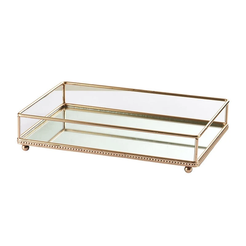 Nordic Retro Storage Tray Gold Rectangle Glass Makeup Organizer Tray Dessert Plate Jewelry Display Storage Box
Nordic Retro Storage Tray Gold Rectangle Glass Makeup Organizer Tray Dessert Plate Jewelry Display Storage Box