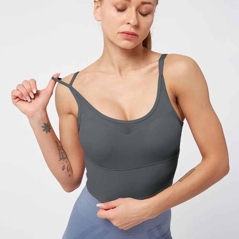 women Seamless Sports Bra Tops Push Up Strappy Padded Yoga Bra Stretchy Fitness Vest Breathable Workout Running Fitness Bra
women Seamless Sports Bra Tops Push Up Strappy Padded Yoga Bra Stretchy Fitness Vest Breathable Workout Running Fitness Bra