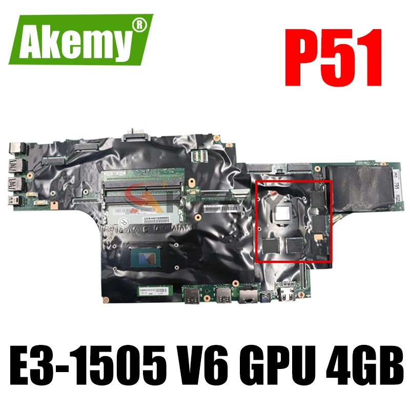 Akemy для Lenovo Thinkpad P51 Материнская плата ноутбука NM-A451 процессор E3-1505 V6 GPU 4 Гб протестированы 100% рабочая FRU 01AV375 01AV365
Akemy для Lenovo Thinkpad P51 Материнская плата ноутбука NM-A451 процессор E3-1505 V6 GPU 4 Гб протестированы 100% рабочая FRU 01AV375 01AV365