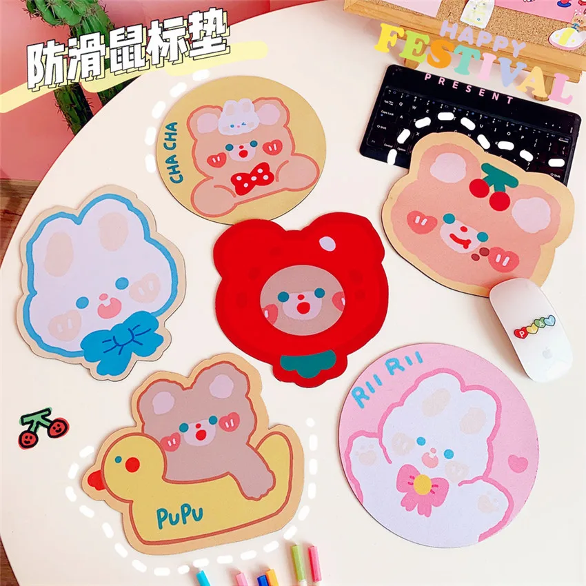 Kawaii Ins Bear Rabbit Mouse Pad Desk Mat Pads Cute Japanese Stationary Office Decoration Cup Mat Pad Antislip For Girls Gift
Kawaii Ins Bear Rabbit Mouse Pad Desk Mat Pads Cute Japanese Stationary Office Decoration Cup Mat Pad Antislip For Girls Gift