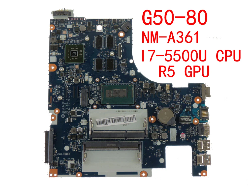 Материнская плата для ноутбука Lenovo G50-80 ACLU3/ACLU4 NM-A361 I7-5500U процессор R5 M330 2 Гб 5B20H14391 100% тестирование
Материнская плата для ноутбука Lenovo G50-80 ACLU3/ACLU4 NM-A361 I7-5500U процессор R5 M330 2 Гб 5B20H14391 100% тестирование